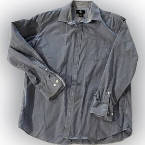 Calvin Klein Black and White Button Down Shirt